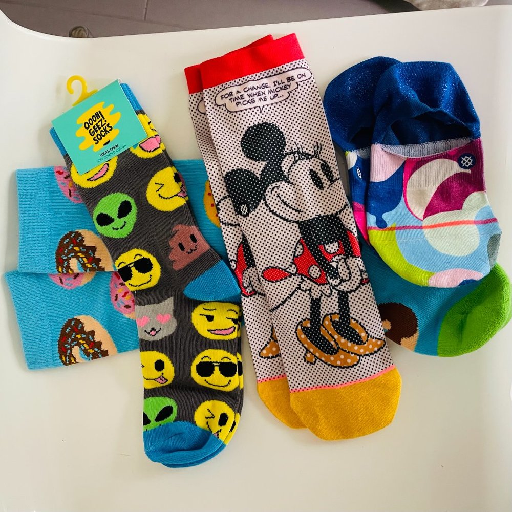 Lot of four fun socks Stance
